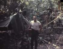 Marko during Jungle training deep somewhere in a Philippine Island jungle