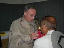 Our faith sustains and nurishes our soul whereever we go, even into the combat zones of the world